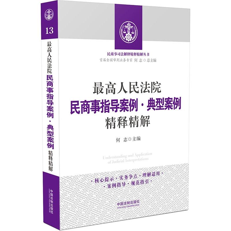 最高人民法院民商事指导案例.典型案例精释精解