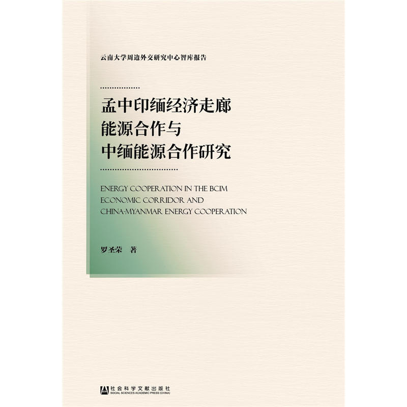 孟中印缅经济走廊能源合作与中缅能源合作研究