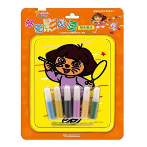 郊外嬉戏-神奇彩沙画-技术教育社区