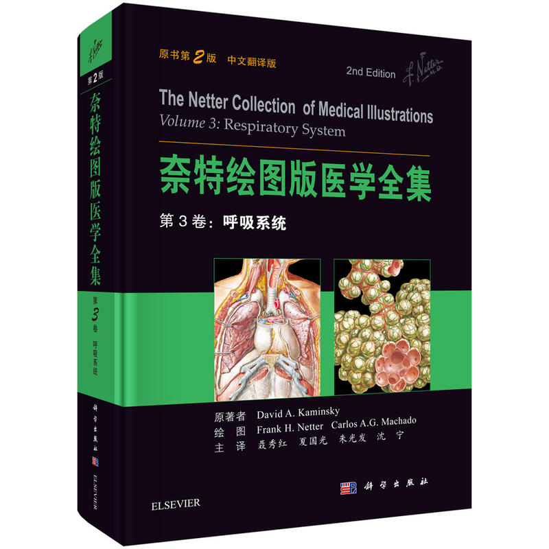 第3卷:呼吸系统-奈特绘图版医学全集-原书第2版-中文翻译版