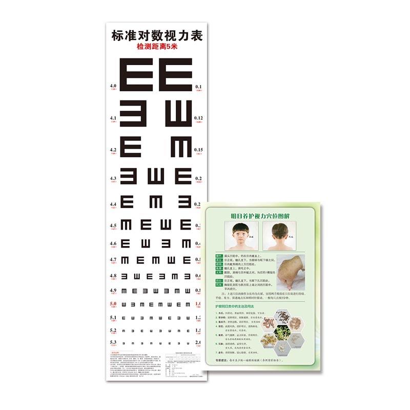 标准对数视力表-(附赠:明目养护视力穴位图解)