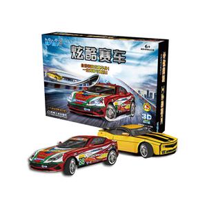 炫酷赛车-爱拼3D益智手工-技术教育社区