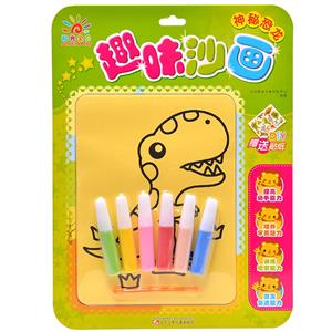 神秘恐龙/趣味沙画-技术教育社区