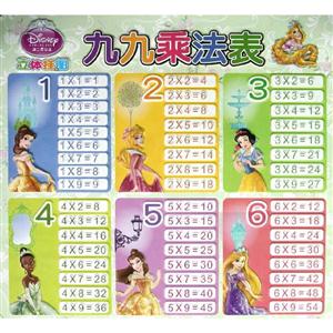 九九乘法表-迪士尼公主立体挂图-技术教育社区