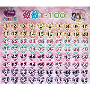 数数1-100-迪士尼公主立体挂图-技术教育社区