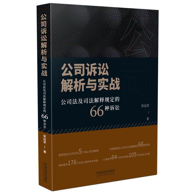 公司诉讼解析与实战:公司法及司法解释规定的66种诉讼