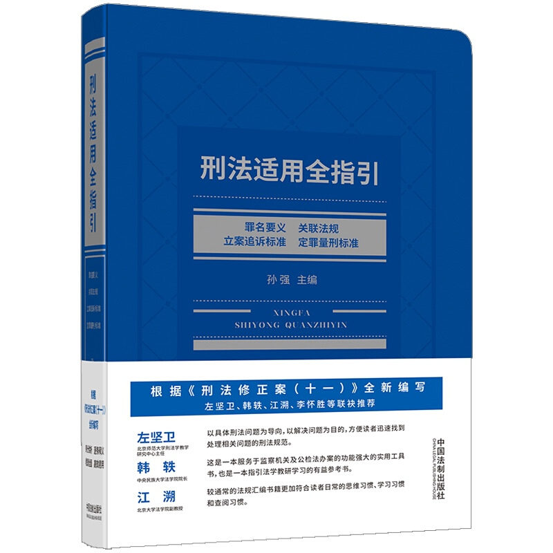 刑法适用全指引:罪名要义、关联法规、立案追诉标准、定罪量刑标准