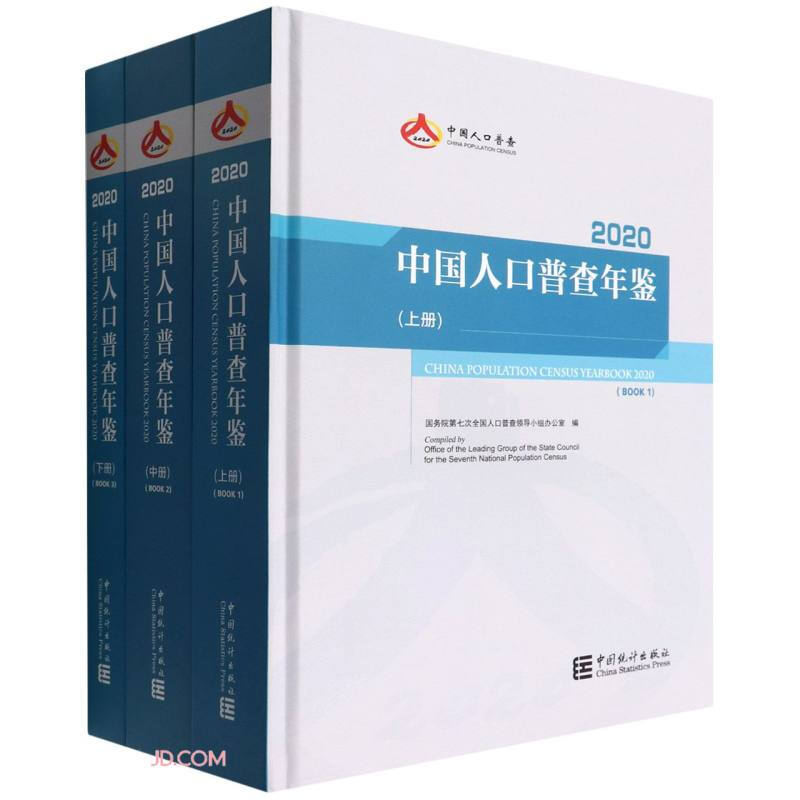 中国人口普查年鉴(附光盘2020上中下)(精)