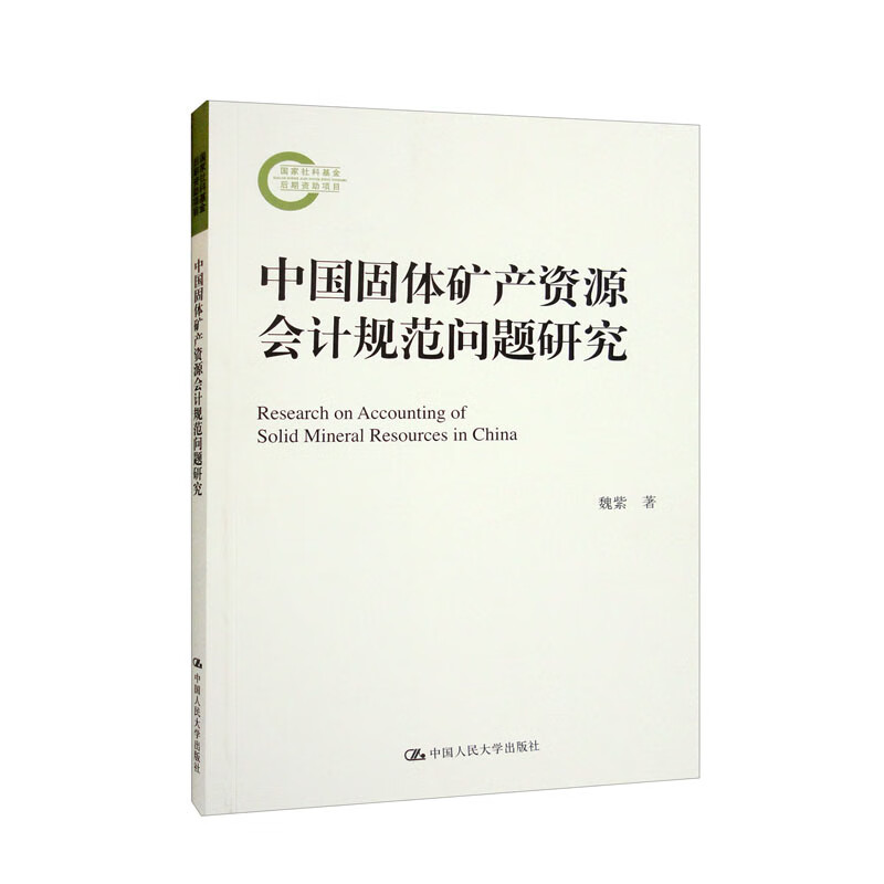 中国固体矿产资源会计规范问题研究