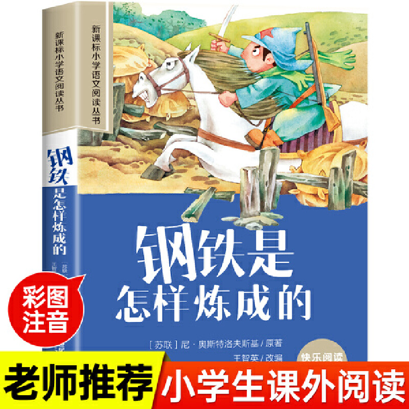 小学语文阅读丛书: 钢铁是怎样练成的 (彩绘注音)