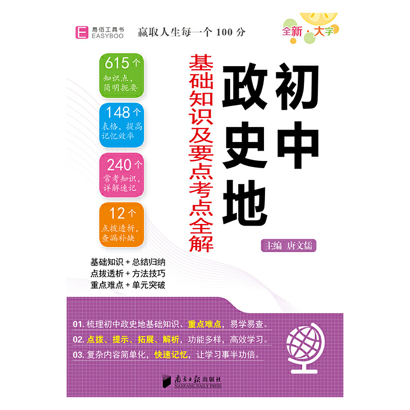 2024易佰64开初中(B07)初中政史地基础知识及要点考点全解(2309)