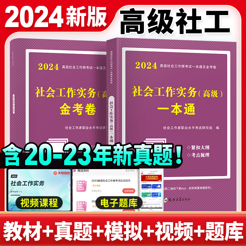 2024高级社工-社会工作实务(高级)一本通+金考卷(全2册)