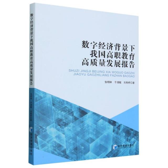 数字经济背景下我国高职教育高质量发展报告