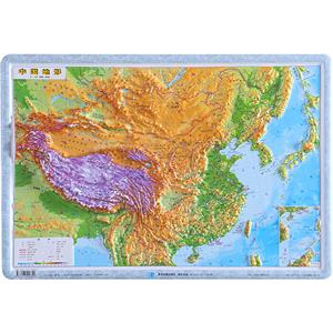 2024版 中国地形立体地图(4开) 0.580.42(米)-技术教育社区