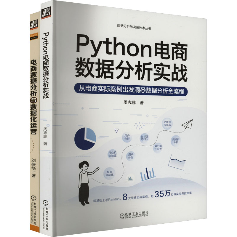 PYTHON电商数据分析与运营,从小白到专家,从技术到业务,一本书搞定(套装共2册)